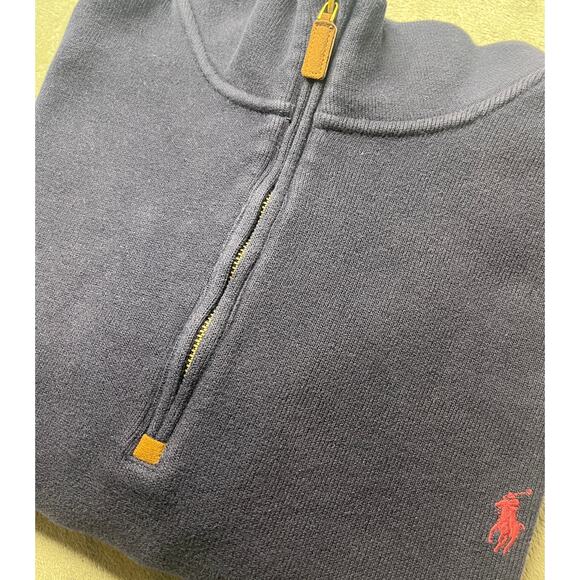 Polo Ralph Lauren Men's 1/4 Zip Pullover Sweater Sweatshirt Size XXL - Picture 1 of 9